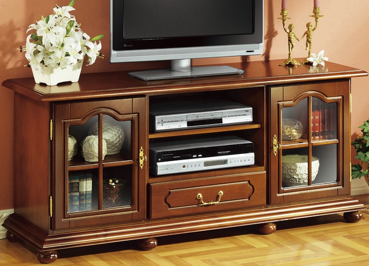 Hifi- &  TV-Möbel - TV-Longboard mit Echtholzfurnier, in Farbe NUSSBAUM Ansicht 1