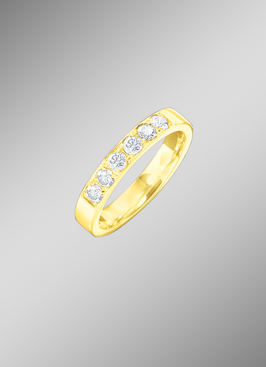 mit Diamanten - Memoire-Ring mit Brillanten, in Größe 160 bis 220, in Farbe  Ansicht 1