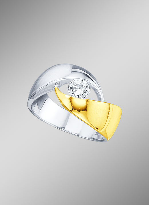 Diamant-Solitäre - Solitär Brillant Damenring, in Größe 160 bis 220, in Farbe