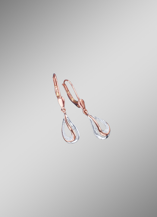 mit Diamanten - Ohrringe mit Brillanten, in Farbe  Ansicht 1