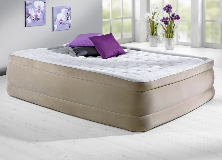Betten - Komfort-Luftbett mit Tragetasche zum Aufbewahren, in Farbe BEIGE, in Ausführung Maximale Belastbarkeit ca. 136 kg. Maße: B99xL191 cm Ansicht 1