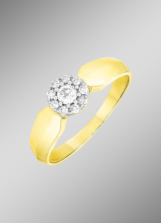 mit Diamanten - Ausdrucksstarker Damenring mit Brillanten, in Größe 160 bis 220, in Farbe  Ansicht 1