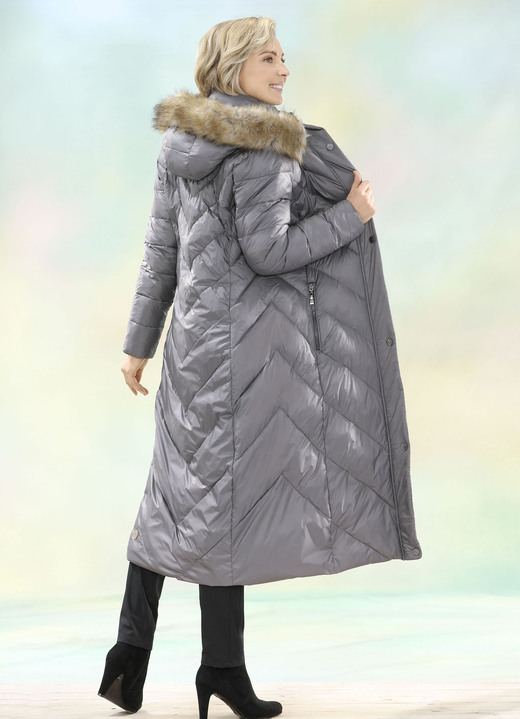 Jacken, Mäntel, Blazer - Funktionsmantel mit Windfangärmeln, in Größe 034 bis 052, in Farbe SCHIEFER Ansicht 1