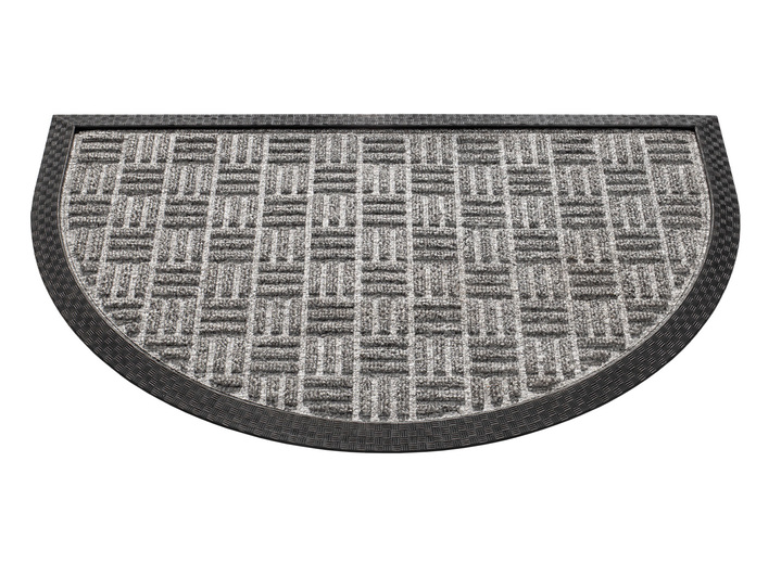 Fußmatten - Fußmatte mit rutschhemmender Gummi-Rückseite, in Farbe GRAU Ansicht 1
