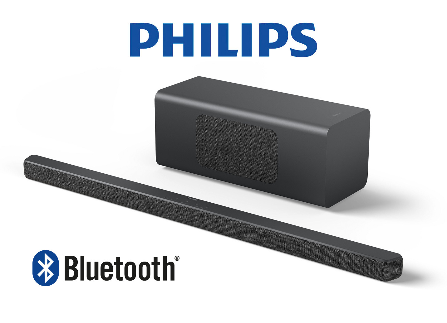 Philips TAB6309/10 Soundbar 2.1 mit kabellosem Subwoofer Heimkino