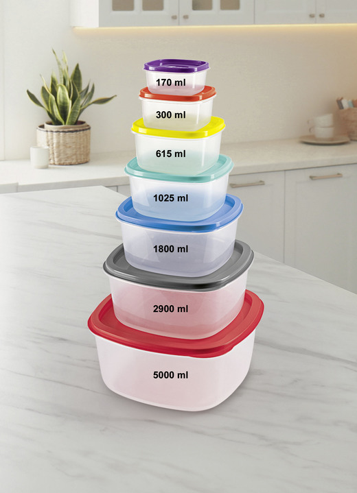 Schüsseln & Behälter - Frischhaltedosen-Set, 28-teilig, in Farbe BUNT Ansicht 1