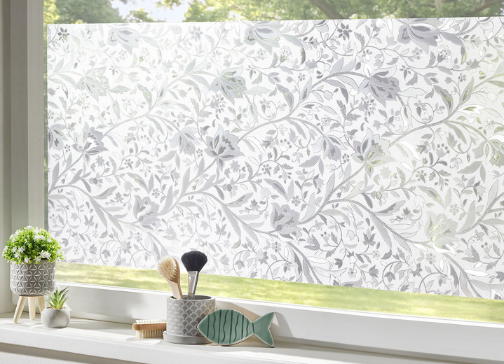 Sichtschutz & Sonnenschutz - Selbstklebende Fenster-Sichtschutzfolie Fleur, in Farbe WEISS